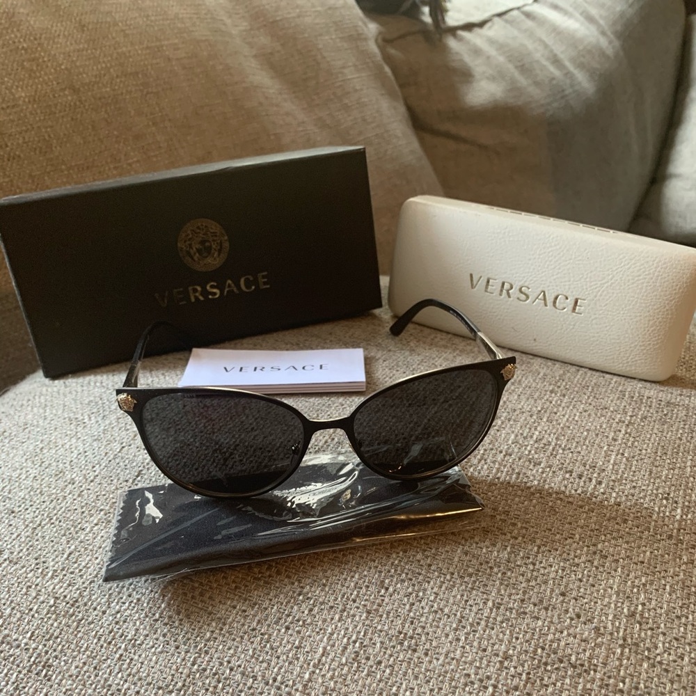 Versace Sunglasses Black & Gold